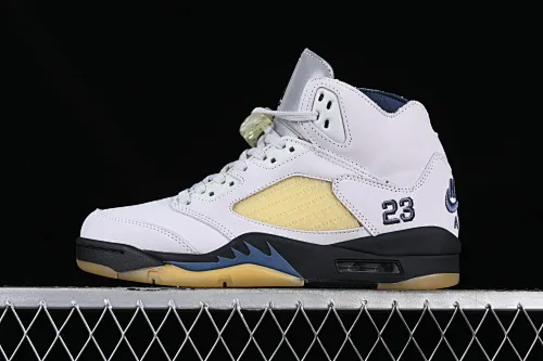 All categories Air Jordan Jordan series basketball shoes Air Jordan 5 A Ma Maniere x Air Jordan 5 Retro "Photon Dust" AJ5 Joe 5 light tooth white joint model FZ5758-004